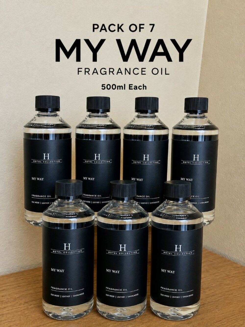 My Way 500ml Luxury Diffuser Oil Inspired by 1 Hotel Miami 7 Pack